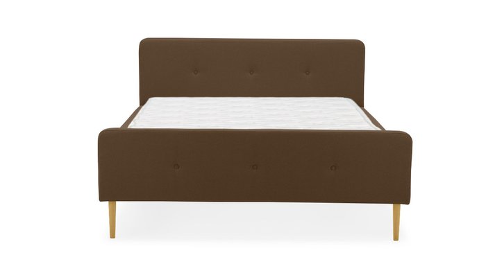 Кровать Левита 180х200 коричневого цвета  - купить Кровати для спальни по цене 54800.0