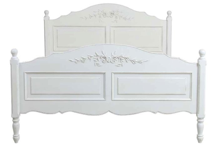 Кровать Марсель белого цвета 180х200   - лучшие Кровати для спальни в INMYROOM