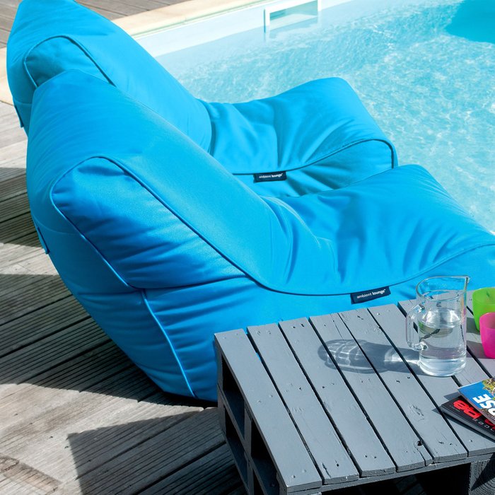 Лаунж бин бэг Ambient Lounge® Evolution Sofa – Aquamarine (лазурный) - купить Бескаркасная мебель по цене 9990.0