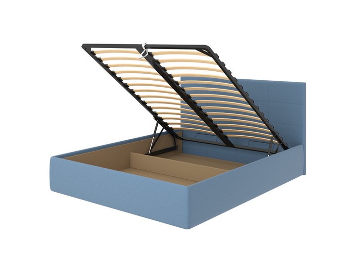 Кровать Alba 160х190 голубого цвета с подъемным механизмом - лучшие Кровати для спальни в INMYROOM