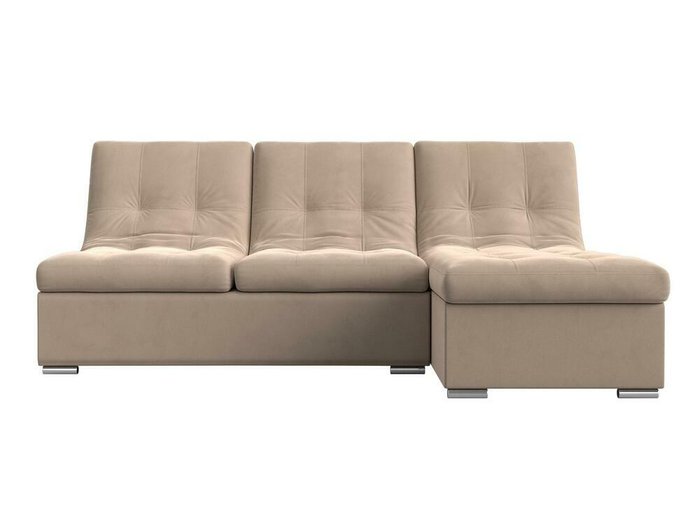 Угловой диван-кровать Релакс бежевого цвета угол правый - купить Угловые диваны по цене 82999.0