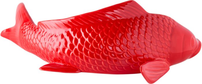 Декор из керамики Mirror Fish red big - купить Декоративные предметы по цене 3848.0