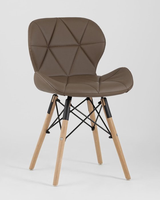 Стул Бон экокожа коричневого цвета - купить Обеденные стулья по цене 4190.0