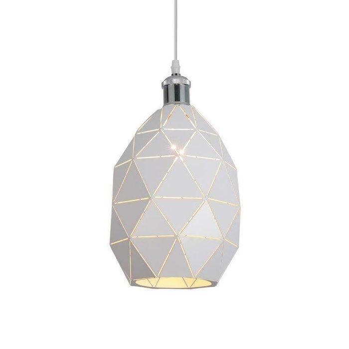 Подвесной светильник Pestico LDP 8038-220 WT+CHR (металл, цвет белый) - купить Подвесные светильники по цене 2831.0 Подвесной светильник Pestico LDP 8038-220 WT+CHR (металл, цвет белый) - купить Подвесные светильники по цене 2831.0