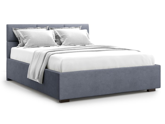 Кровать Bolsena без подъемного механизма 140х200 серого цвета - купить Кровати для спальни по цене 34000.0