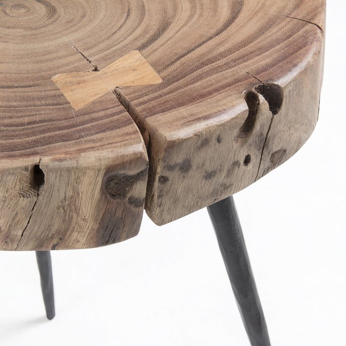 Кофейный столик Rousy с деревянной столешницей  - лучшие Кофейные столики в INMYROOM