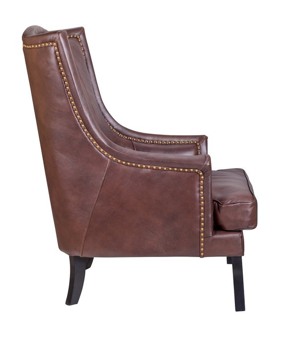 Дизайнерское кресло Chester leather коричневого цвета - лучшие Интерьерные кресла в INMYROOM