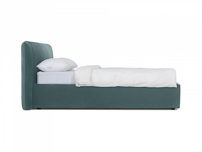 Кровать Queen Anastasia Lux серо-синего цвета 160х200 с подъемным механизмом - лучшие Кровати для спальни в INMYROOM