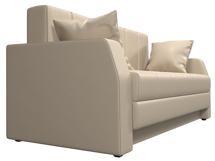 Прямой диван-кровать Малютка бежевого цвета (экокожа) - лучшие Прямые диваны в INMYROOM