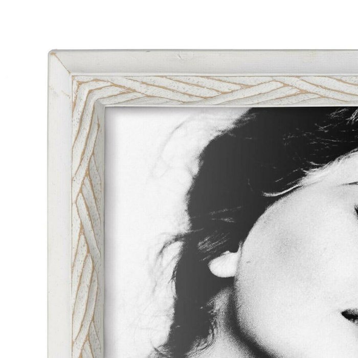 Фоторамка Белый полистоун 13,5 x 2,5 x 18,5 cm - лучшие Рамки в INMYROOM
