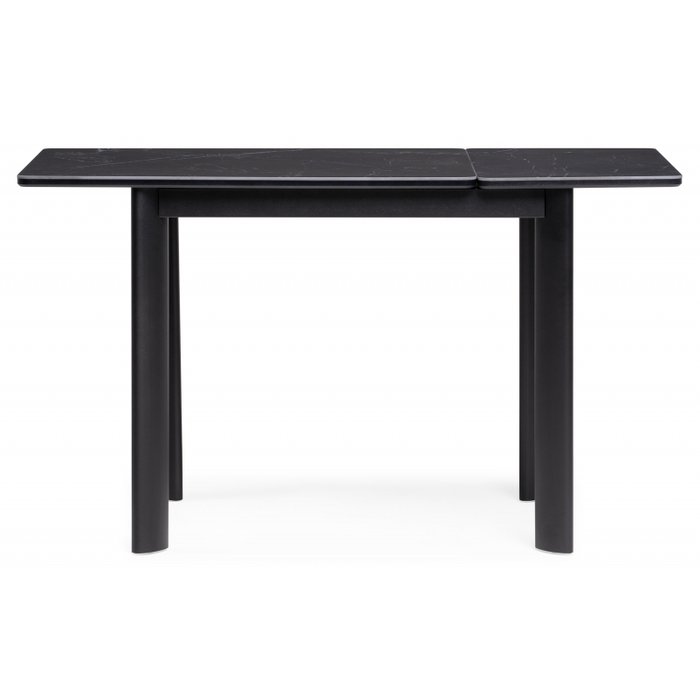 Раздвижной обеденный стол Кина черного цвета - лучшие Обеденные столы в INMYROOM