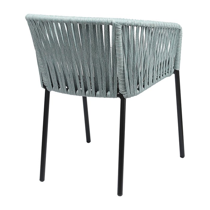 Садовый стул Reed голубого цвета с серой подушкой - лучшие Садовые стулья в INMYROOM