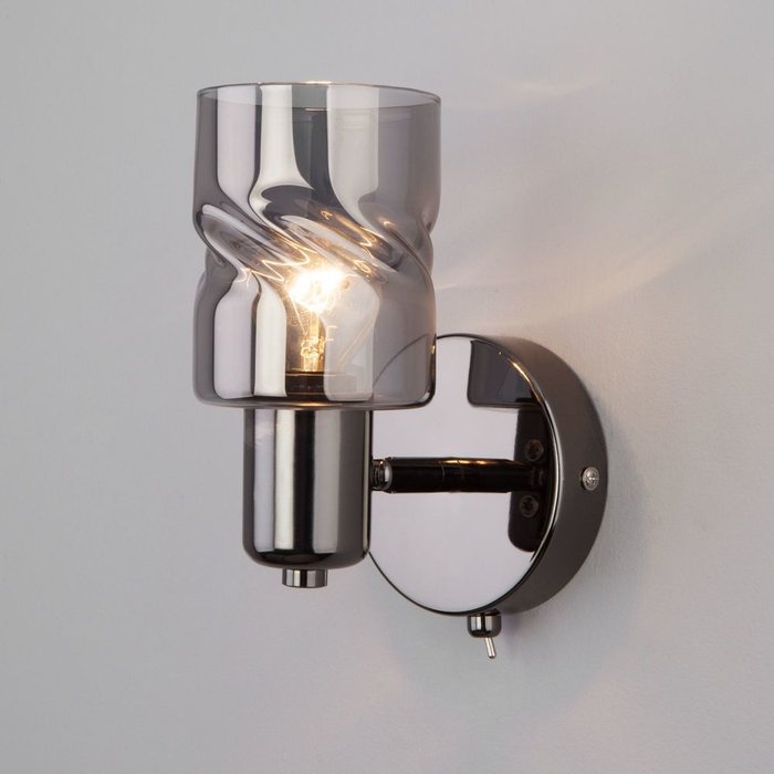 Настенный светильник с выключателем 20120/1 чёрный жемчуг - лучшие Бра и настенные светильники в INMYROOM