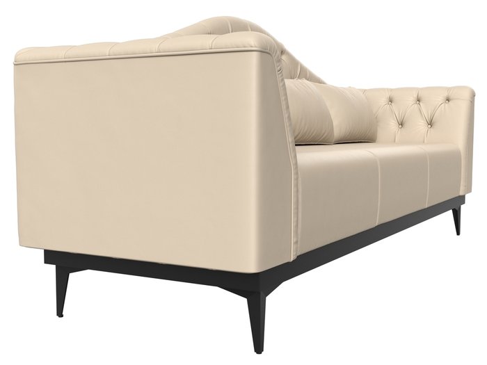 Прямой диван-кровать Флорида бежевого цвета (экокожа) - лучшие Прямые диваны в INMYROOM