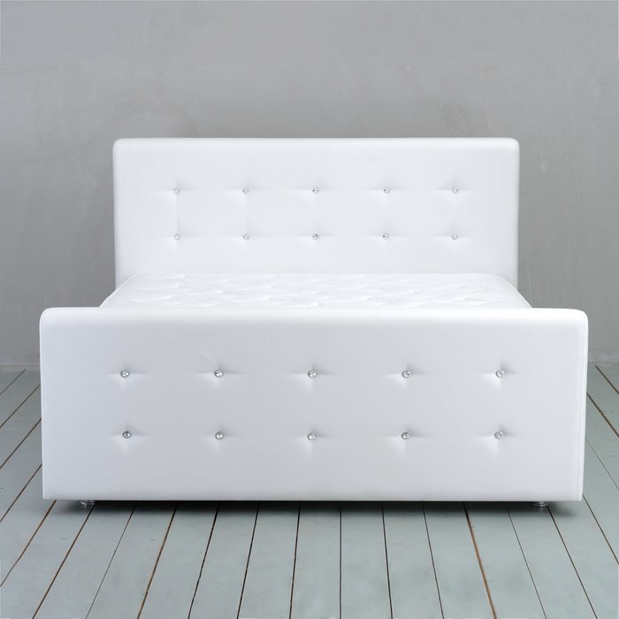 Кровать Отто с подъемным механизмом белого цвета 160х200 - купить Кровати для спальни по цене 26990.0