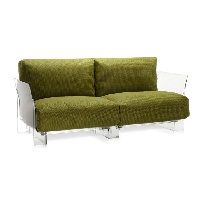 Диван Pop двухместный зеленого цвета - купить Прямые диваны по цене 289980.0