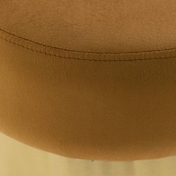 Пуфик велюровый Luxore светло-коричневого цвета - купить Пуфы по цене 7644.0