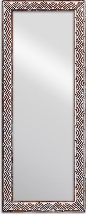 Настенное зеркало Tria Walnut 54x134 в раме из массива сосны