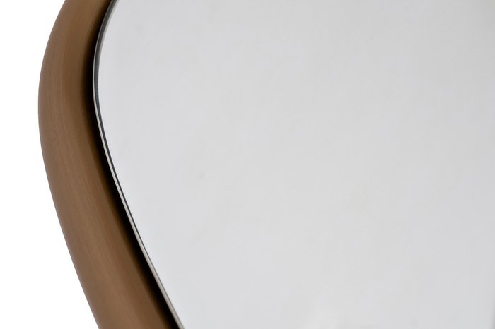 Настенное зеркало 65х100 в металл раме золотого цвета с подсветкой LED - купить Настенные зеркала по цене 39000.0