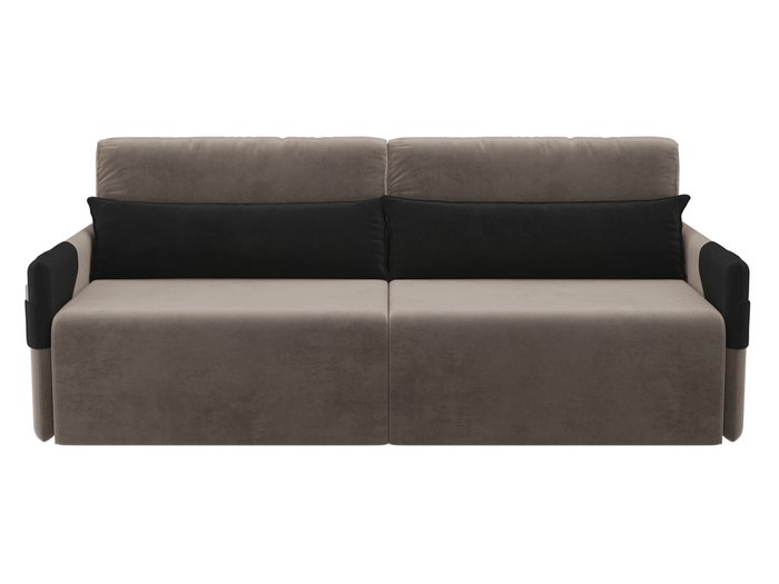 Прямой диван-кровать Армада коричневого цвета - купить Прямые диваны по цене 34190.0