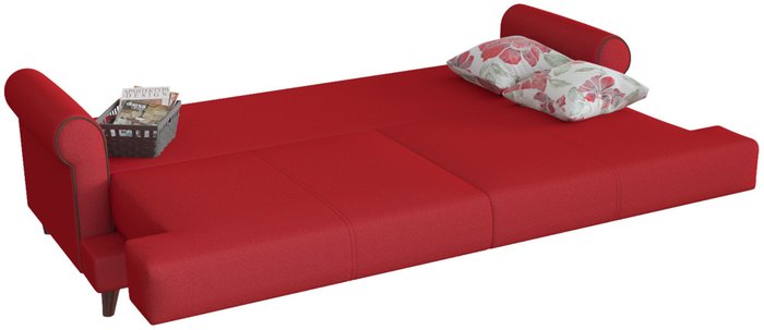 Диван-кровать Мирта Милфорд красного цвета - лучшие Прямые диваны в INMYROOM