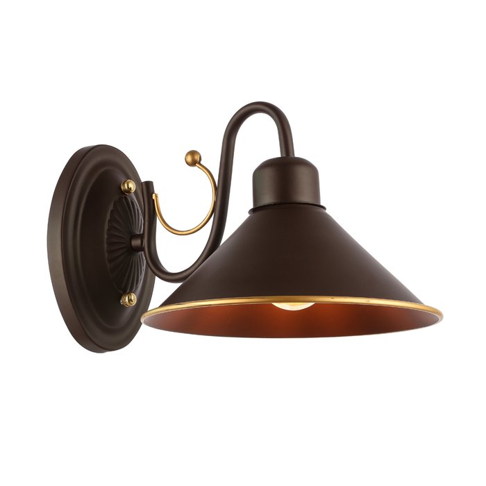  Светильник настенный Ciolla темно-коричневого цвета - лучшие Бра и настенные светильники в INMYROOM