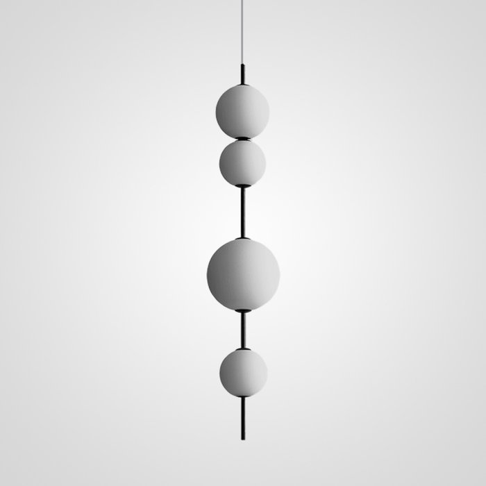 Подвесной светильник White beads черно-белого цвета
