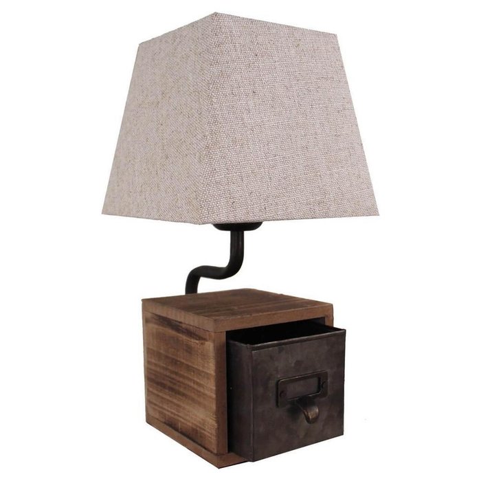 Настольная лампа с абажуром из ткани - купить Настольные лампы по цене 6849.0