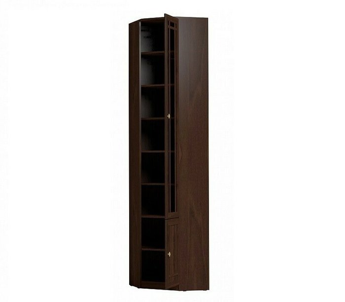 Шкаф книжный Sherlock темно-коричневого цвета - купить Книжные шкафы по цене 24138.0