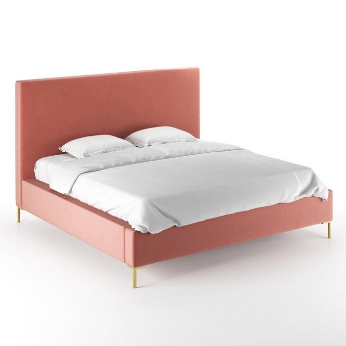 Кровать Kona 200х200 розового цвета  - купить Кровати для спальни по цене 79000.0