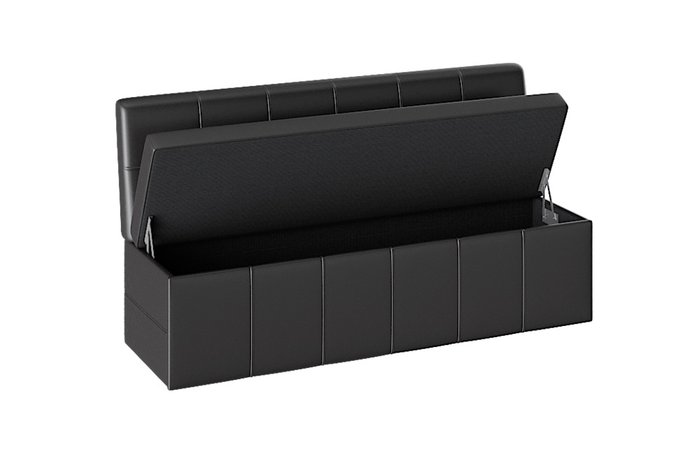 Мини-диван с ящиком для хранения Ламанш коричневого цвета - купить Прямые диваны по цене 21510.0
