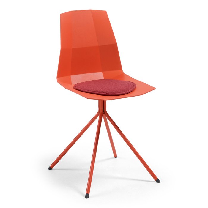 Подушка на стул Stick бордового цвета  - купить Подушки для стульев по цене 2990.0