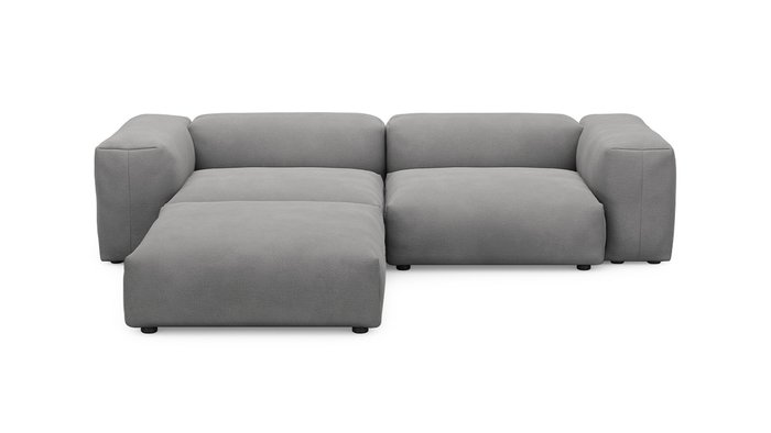 Угловой диван Фиджи серого цвета