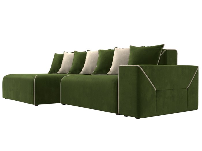 Угловой диван-кровать Кёльн зеленого цвета левый угол - лучшие Угловые диваны в INMYROOM