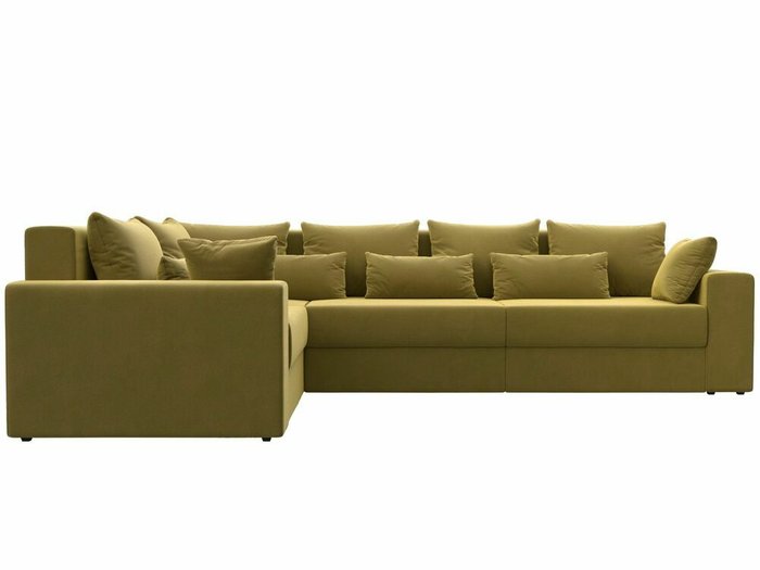 Угловой диван-кровать Майами Long желтого цвета левый угол - купить Угловые диваны по цене 85999.0