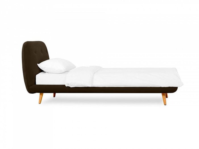 Кровать Loa 90х200 темно-коричневого цвета - купить Кровати для спальни по цене 50040.0