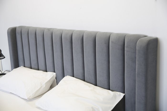 Каркас кровати Ева 160х200 синего цвета без основания - лучшие Кровати для спальни в INMYROOM