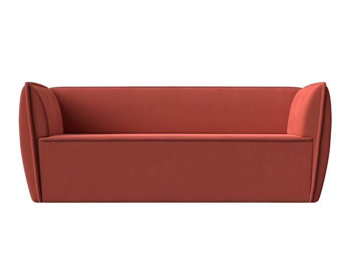 Прямой диван Бергамо кораллового цвета - купить Прямые диваны по цене 29999.0