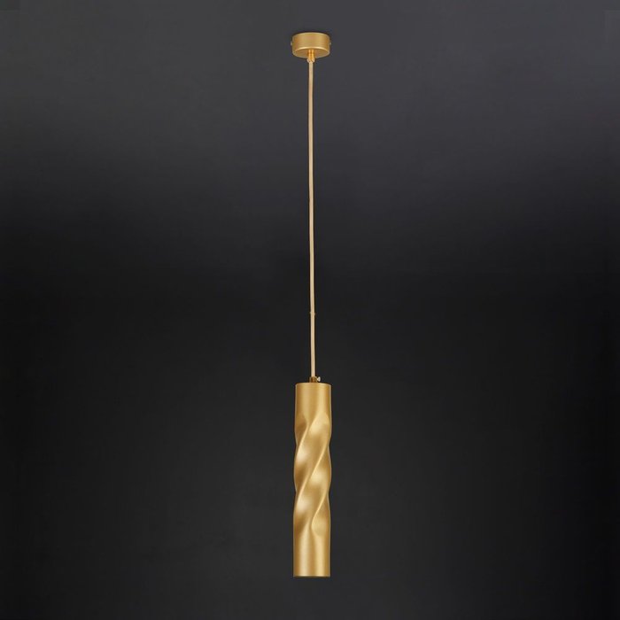 Подвесной светодиодный светильник 50136/1 LED золото Scroll - лучшие Подвесные светильники в INMYROOM