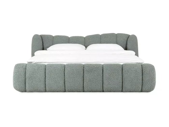 Кровать Litta 160х200 зеленого цвета без подъемного механизма - купить Кровати для спальни по цене 147000.0