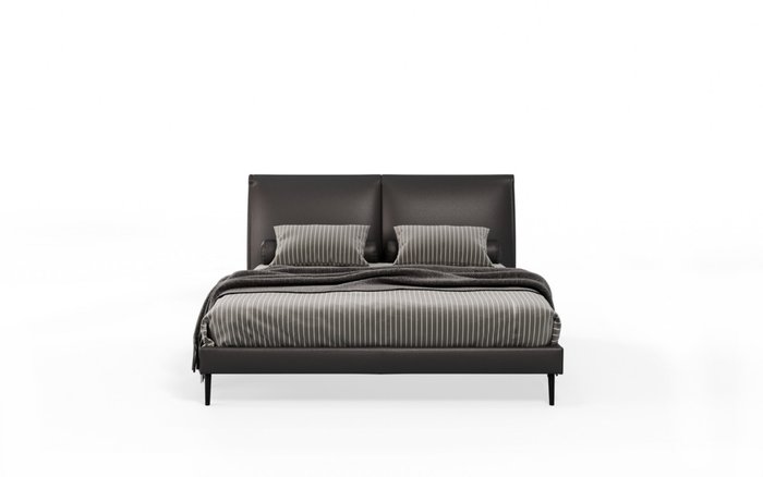 Кровать Sam Bow 160х200 черного цвета - купить Кровати для спальни по цене 162200