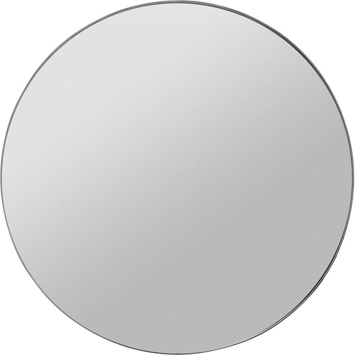 Настенное зеркало Curve в раме серебряного цвета