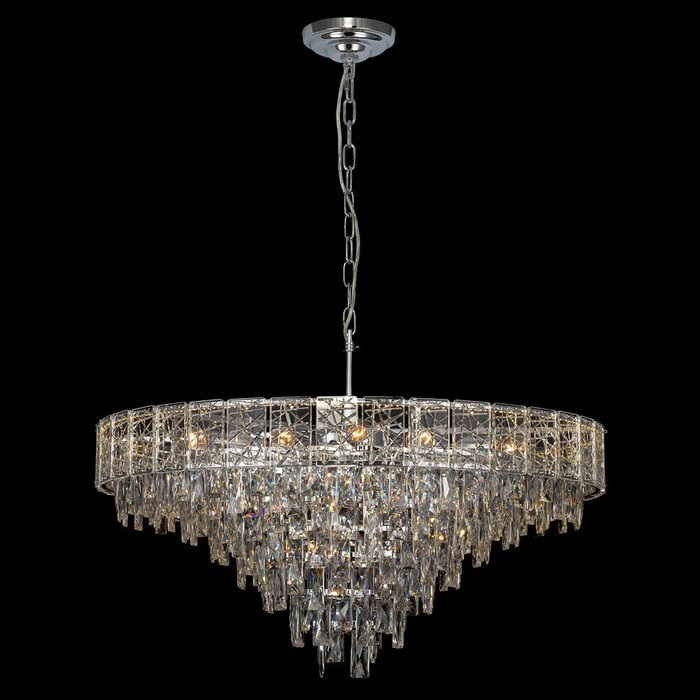 Citilux SAGRADA CL317281 Люстра хрустальная подвесная Хром - лучшие Подвесные люстры в INMYROOM