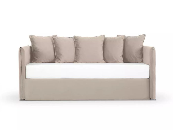 Диван-кровать Milano 90х190 темно-бежевого цвета - купить Кровати для спальни по цене 29900.0