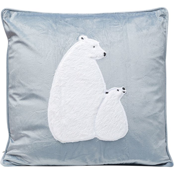 Подушка Polar Bear серого цвета