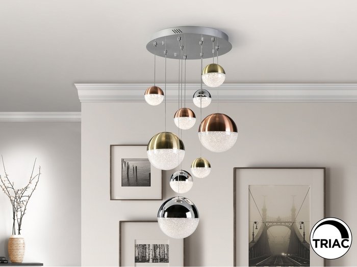 Подвесной светильник Sphere 9L LED Ø50 DIM цвет. - купить Подвесные люстры по цене 140990.0 Подвесной светильник Sphere 9L LED Ø50 DIM цвет. - купить Подвесные люстры по цене 140990.0