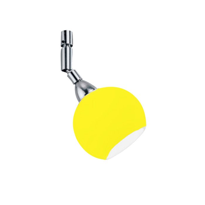Настенный / Потолочный светильник  Metalspot "PALLINA" с плафоном из стекла желтого цвета
