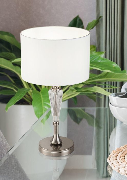 Настольная лампа Alicante с белым абажуром  - лучшие Настольные лампы в INMYROOM