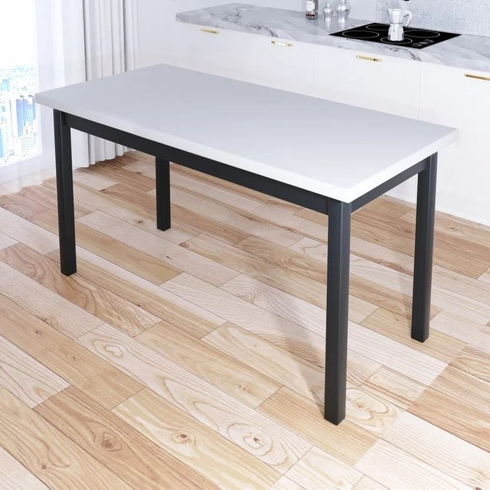 Обеденный стол Классика 130х60 бело-серого цвета - купить Обеденные столы по цене 14778.0