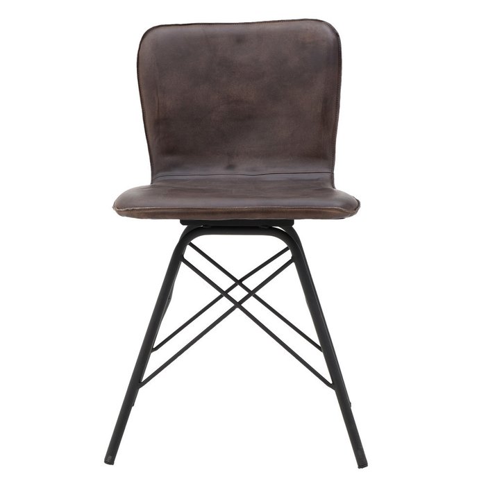 Стул на металлических ножках коричневого цвета - купить Обеденные стулья по цене 30500.0